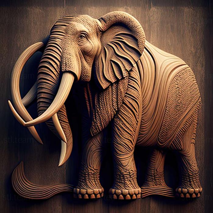 3D model Kirgilakh mammoth famous animal (STL)